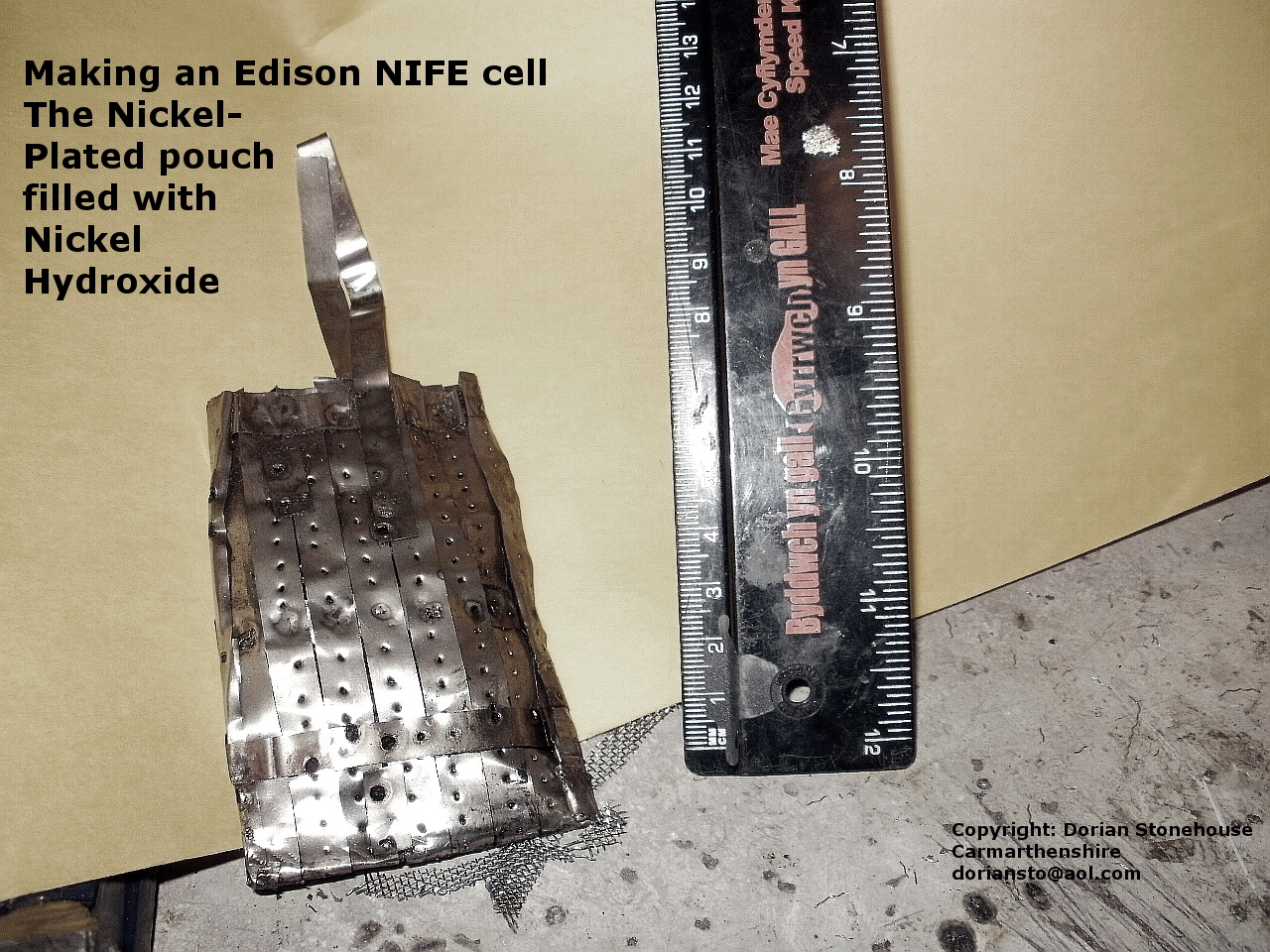 The nickel pocket is about 4 inches long